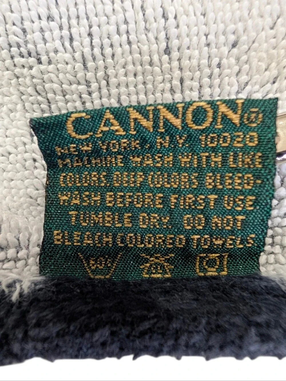 Vintage Cannon Atlanta 1996 Centennial Olympic Games Beach Towel - Black/Teal